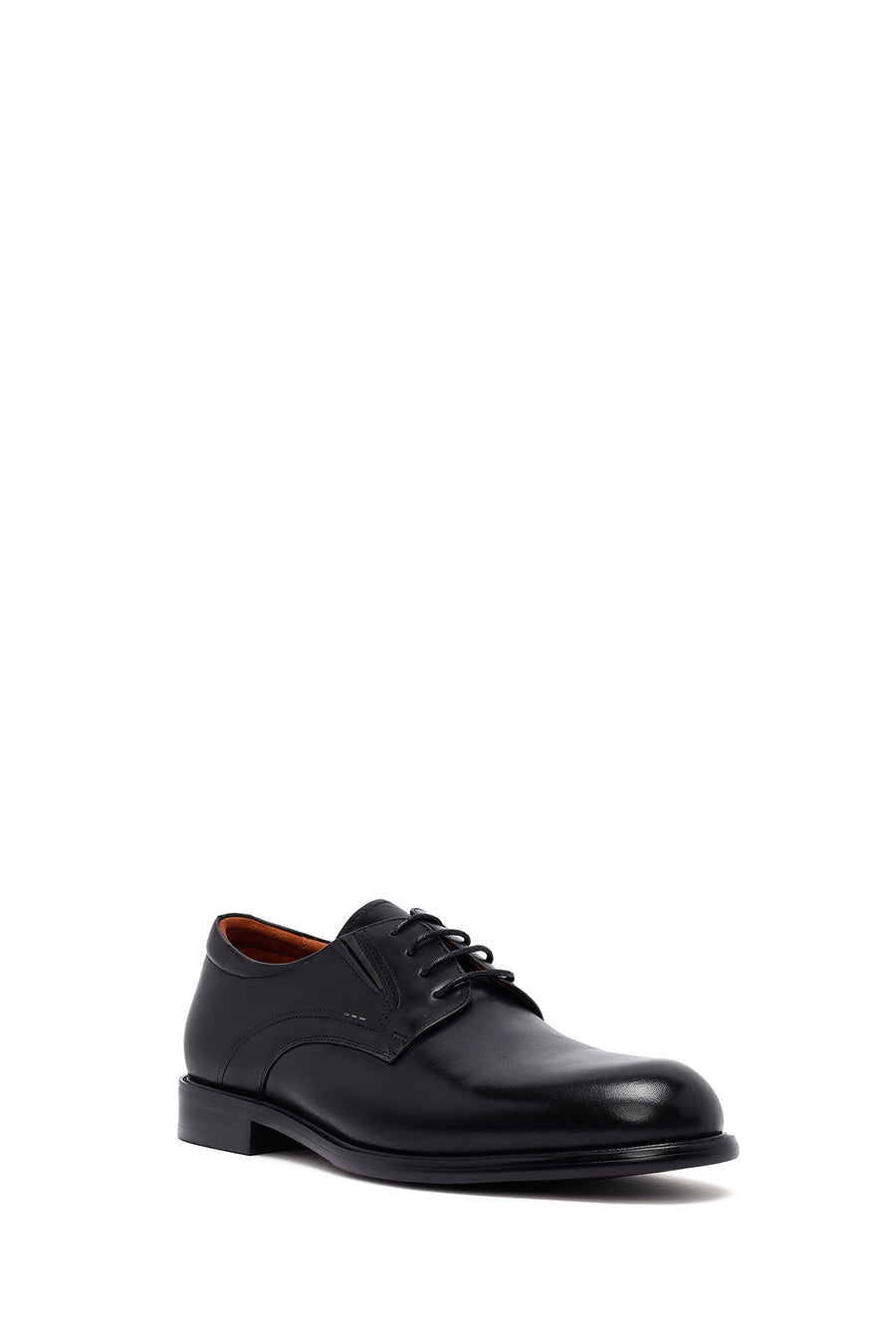 Men's Black Lace-Up Leather Classic Shoes