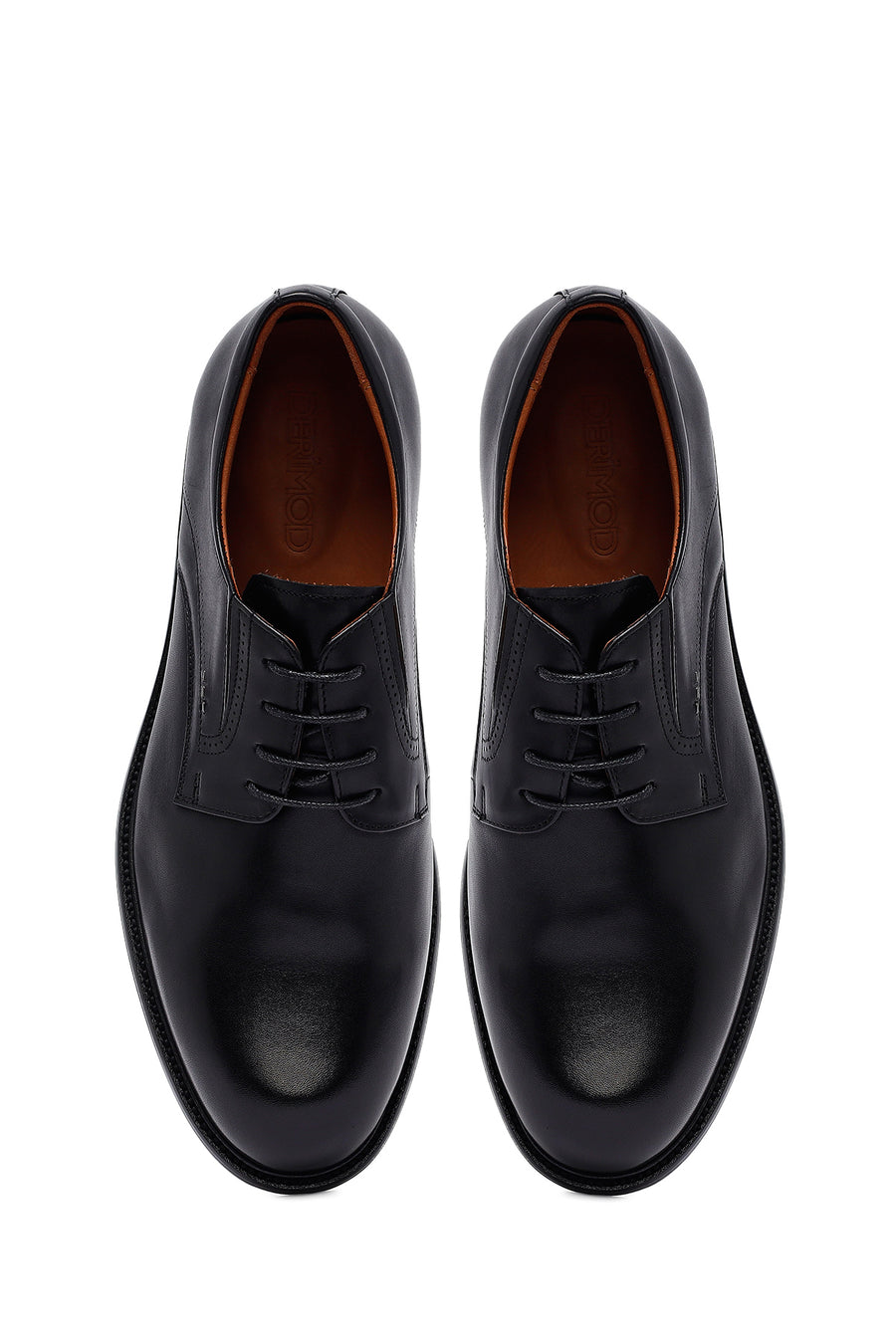 Men's Black Lace-Up Leather Classic Shoes