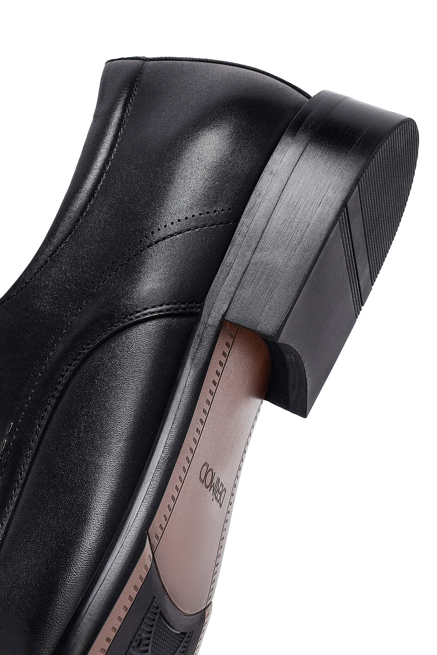 Men's Black Lace-Up Leather Classic Shoes