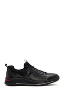 Men's Black Lace Up Leather Sneakers | Derimod