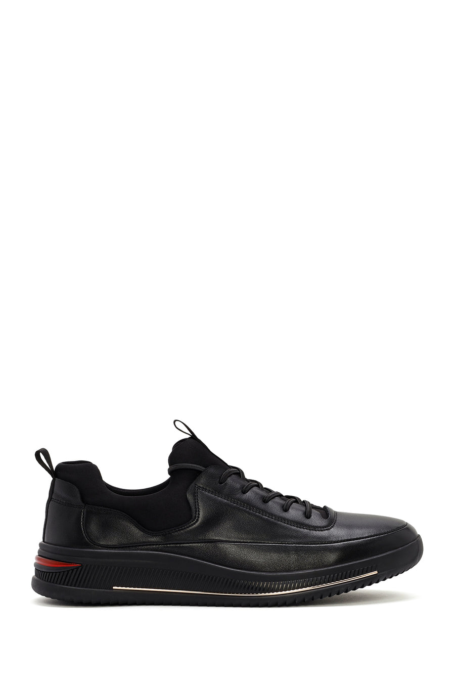 Men's Black Lace Up Leather Sneakers 25WFD691418 | Derimod