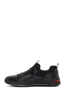 Men's Black Lace Up Leather Sneakers | Derimod
