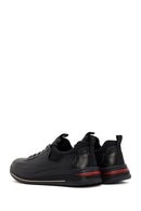 Men's Black Lace Up Leather Sneakers | Derimod