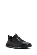 Men's Black Lace Up Leather Sneakers | Derimod