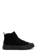 Men's Black Zippered Nubuck Sports Boots | Derimod