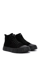 Men's Black Zippered Nubuck Sports Boots | Derimod