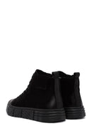 Men's Black Zippered Nubuck Sports Boots | Derimod