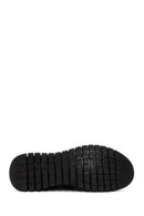 Men's Black Lace-Up Leather Casual Sneakers | Derimod