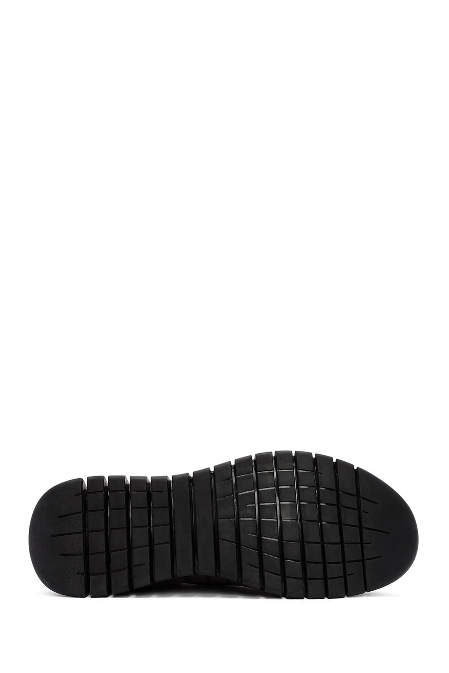 Men's Black Lace-Up Leather Casual Sneakers