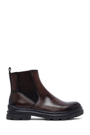 Male Brown Leather Chelsea Boots | Derimod