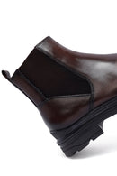 Male Brown Leather Chelsea Boots | Derimod