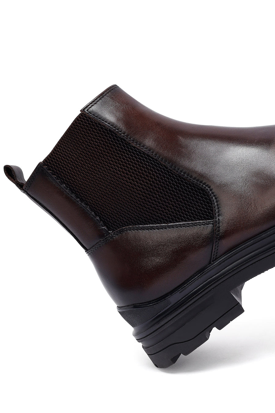 Male Brown Leather Chelsea Boots