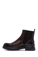 Male Brown Leather Chelsea Boots | Derimod
