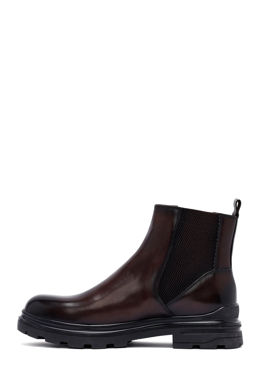 Male Brown Leather Chelsea Boots