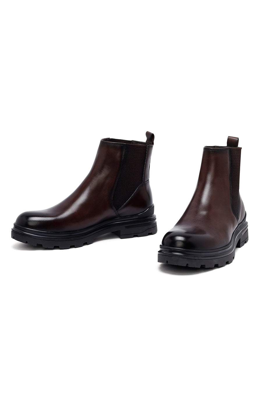 Male Brown Leather Chelsea Boots