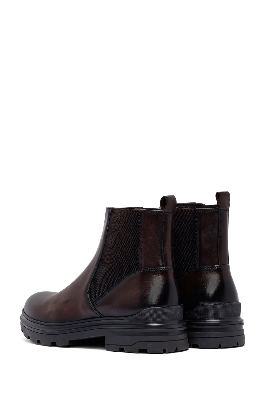 Male Brown Leather Chelsea Boots