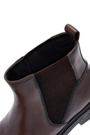 Male Brown Leather Chelsea Boots | Derimod