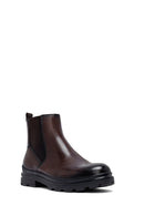 Male Brown Leather Chelsea Boots | Derimod