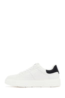 Erkek Beyaz Bağcıklı Kalın Tabanlı Sneaker | Derimod