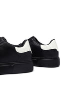 Men's Black Lace-Up Thick-Soled Sneaker | Derimod