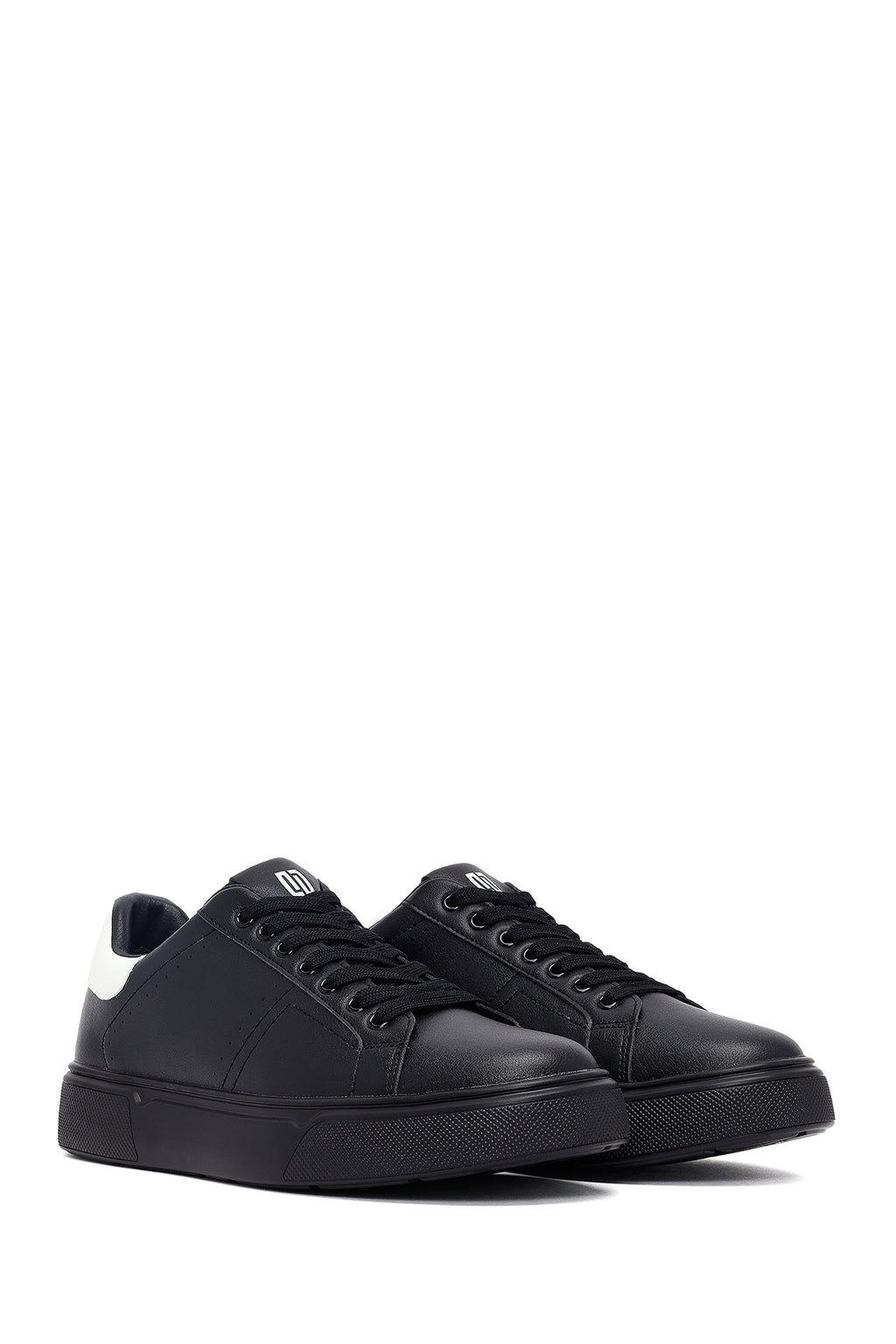Erkek Siyah Bağcıklı Kalın Tabanlı Sneaker