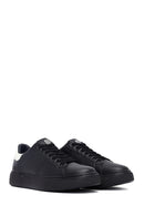 Men's Black Lace-Up Thick-Soled Sneaker | Derimod