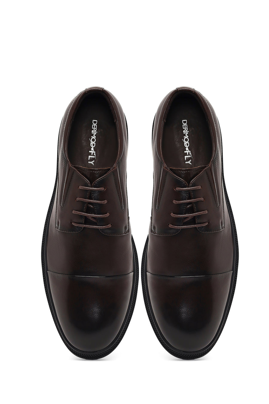 Men's Brown Lace-up Leather Classic Shoe