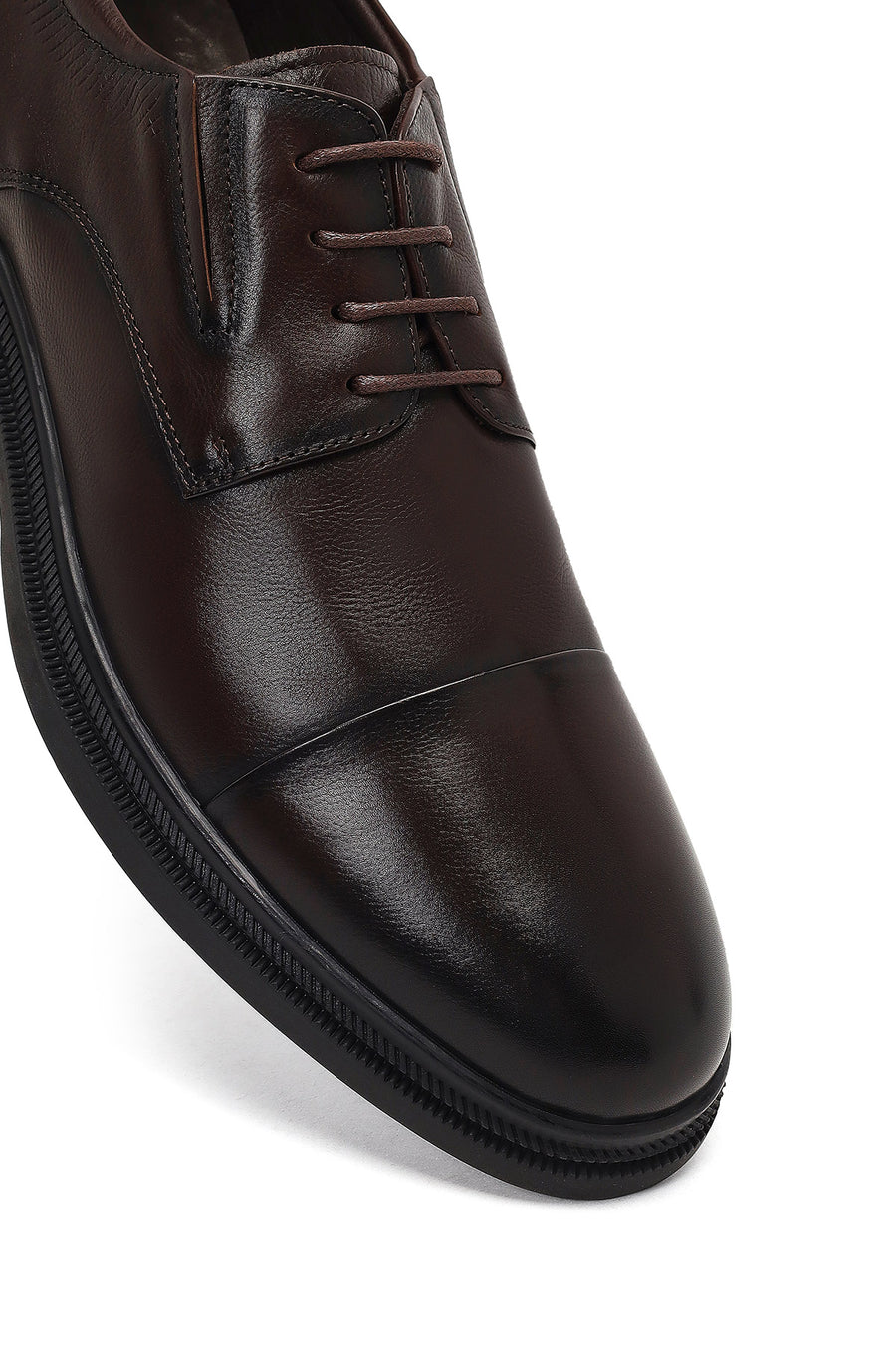 Men's Brown Lace-up Leather Classic Shoe