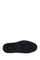 Men's Black Lace-Up Thick-Soled Leather Casual Shoes | Derimod