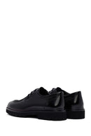 Men's Black Lace-Up Thick-Soled Leather Casual Shoes | Derimod