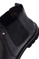 Male Black Leather Chelsea Boots | Derimod