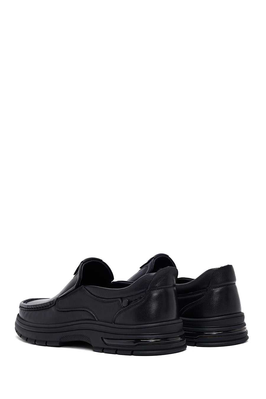 Erkek Siyah Deri Casual Loafer