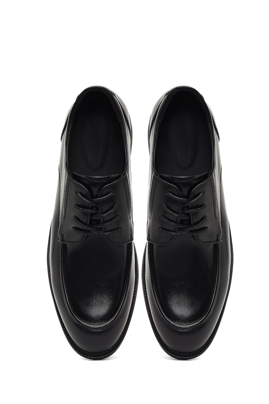 Men's Black Lace-up Leather Casual Shoes