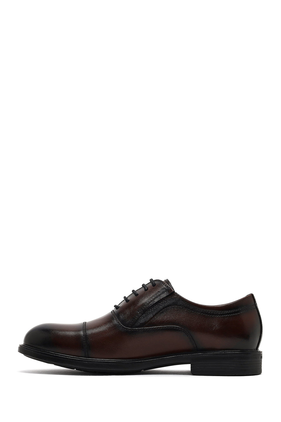 Men's Brown Lace-Up Leather Casual Shoes