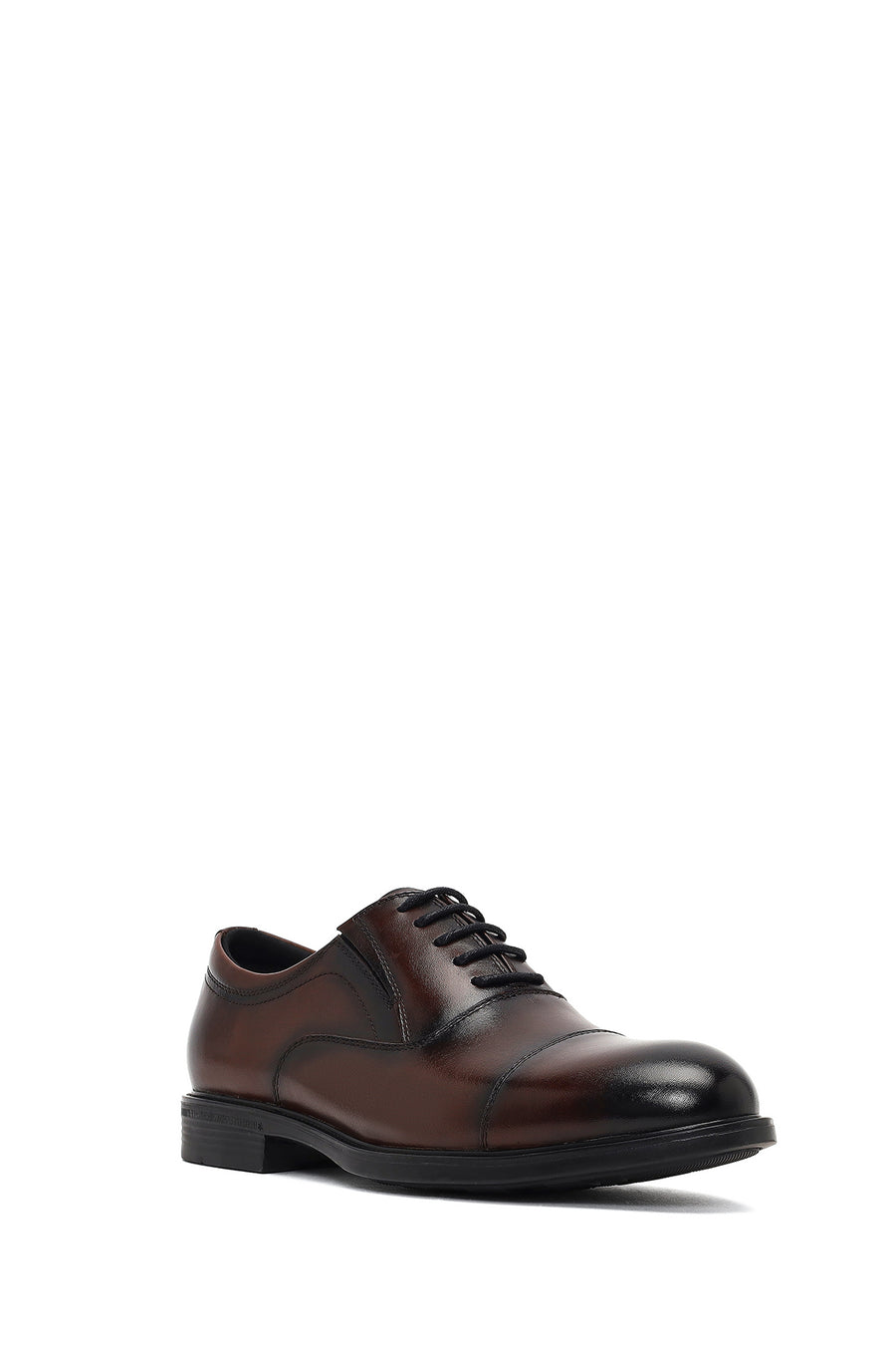Men's Brown Lace-Up Leather Casual Shoes