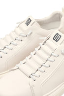 Erkek Beyaz Bağcıklı Deri Sneaker | Derimod