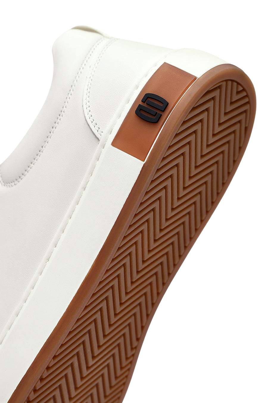 Erkek Beyaz Bağcıklı Deri Sneaker