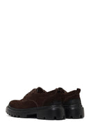 Men's Brown Lace-Up Thick-Soled Suede Leather Casual Shoes | Derimod