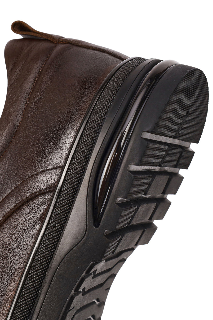 Men's Brown Lace-Up Leather Casual Shoes