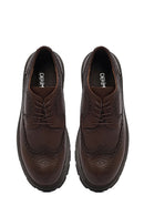Men's Brown Lace-Up Leather Casual Shoes | Derimod
