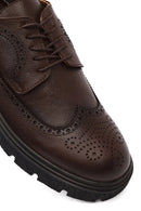 Men's Brown Lace-Up Leather Casual Shoes | Derimod