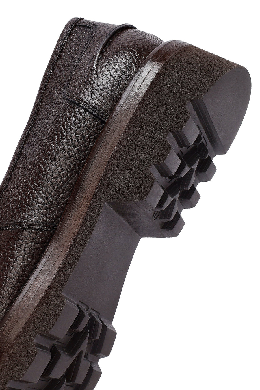 Male Brown Leather Casual Loafers