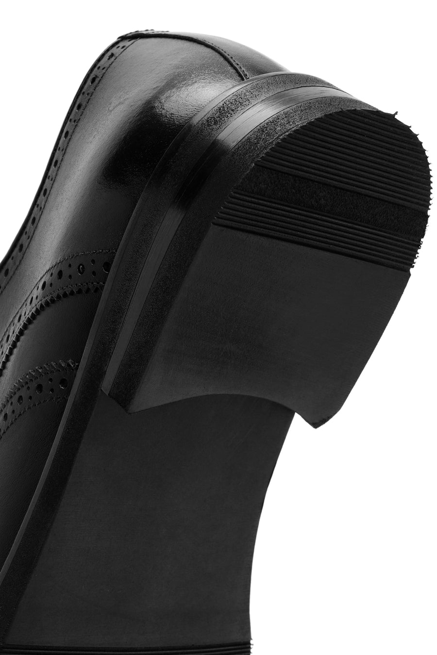Men's Black Lace-Up Leather Classic Shoes