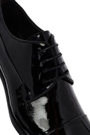Men's Black Lace-Up Patent Leather Leather Classic Shoes | Derimod
