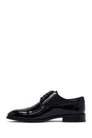 Men's Black Lace-Up Patent Leather Leather Classic Shoes | Derimod