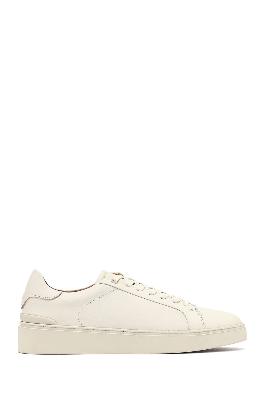 Erkek Beyaz Bağcıklı Deri Sneaker 25WFD707018 | Derimod