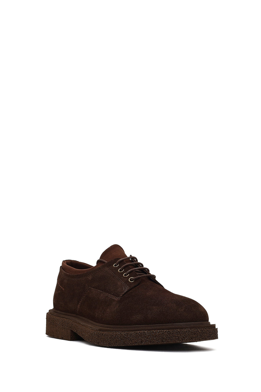 Men's Brown Lace-Up Suede Leather Casual Shoes