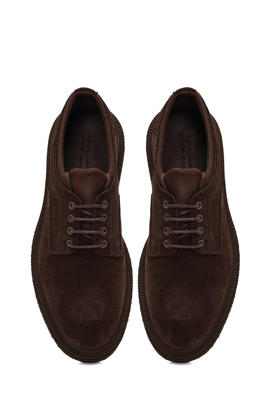 Men's Brown Lace-Up Suede Leather Casual Shoes