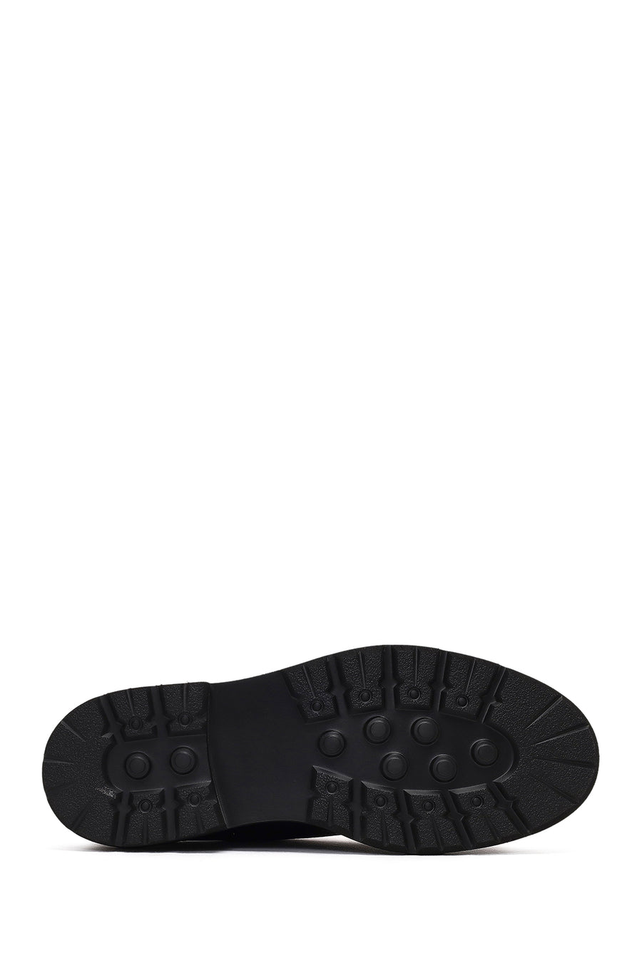 Men's Black Lace-Up Leather Casual Shoes