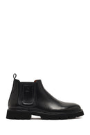 Men's Black Leather Chelsea Boot | Derimod
